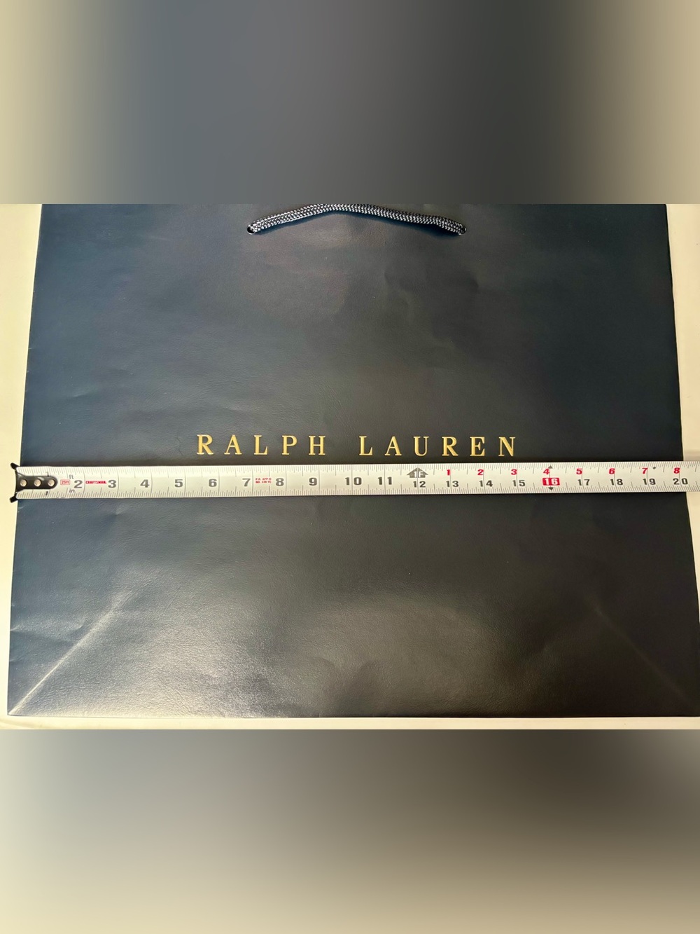 NEW RL Signature X-Large Shopping bag. Approx measurements as pictured